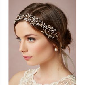BHLDN Gold and Silver Leaf Hair Accessory